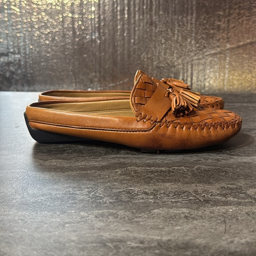 ROBERT ZUR SHELL LEATHER HALF LOAFER. S 5.5 - Picture 6 of 10